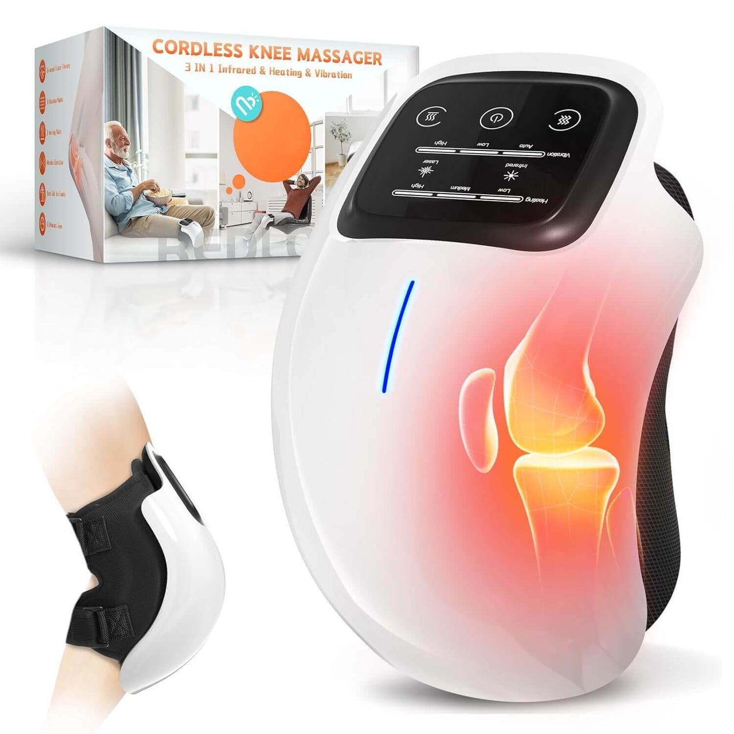 Knee Massager for Joint Pain Relief with Heat