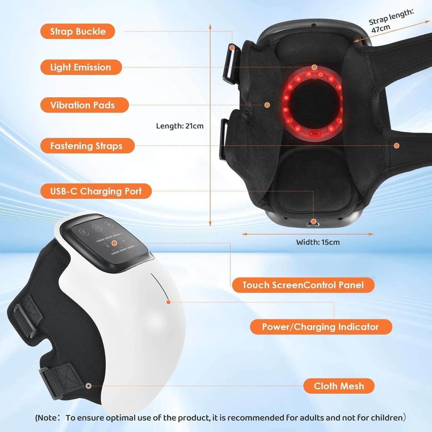 Knee Massager for Joint Pain Relief with Heat