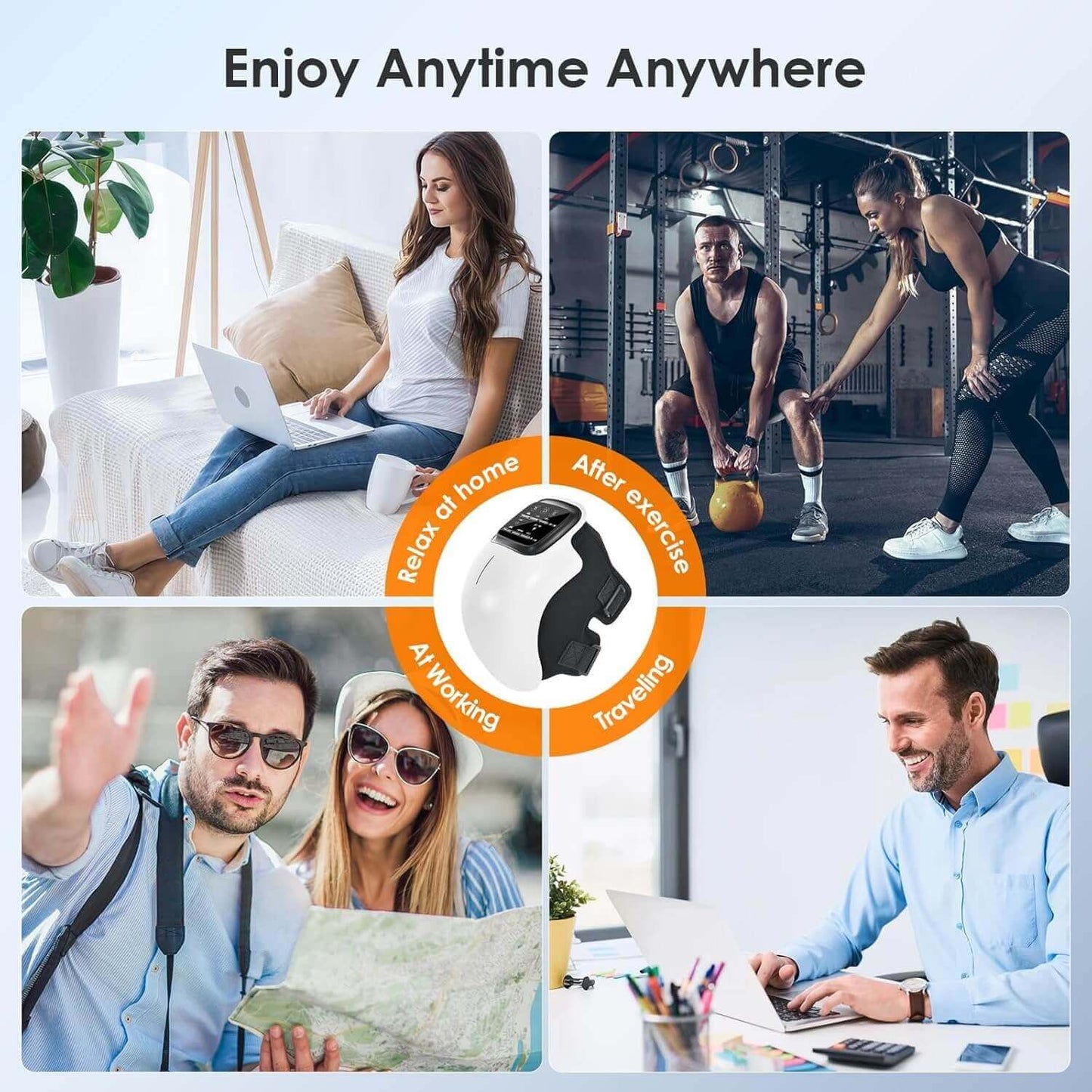 Knee Massager for Joint Pain Relief with Heat